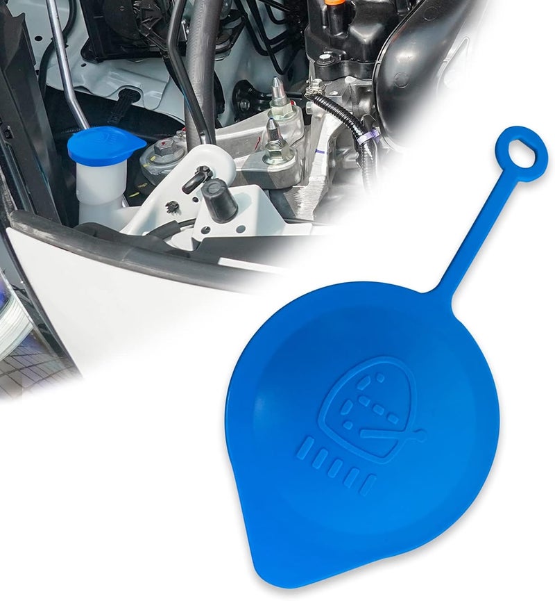 KEVWR غطاء زجاجة غسيل الزجاج الأمامي حلقة صغيرة غطاء، متوافق مع هوندا أكورد سيفيك CRV CRX، 38513-SB0-961، غطاء استبدال سائل مساحات الزجاج الأمامي، أزرق - Image 1